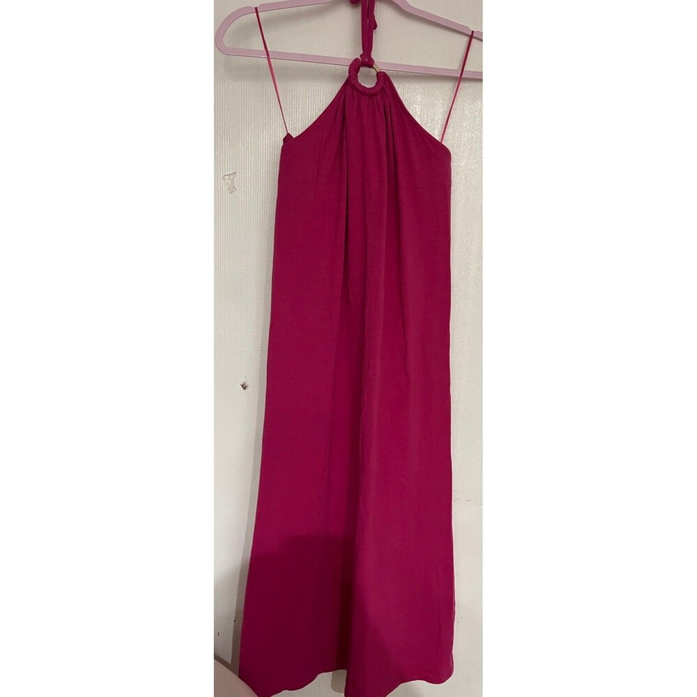Old Navy Small Halter Pink Cotton Dress